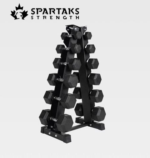 Spartaks Strength 210 lb. Dumbbell Set with Stand