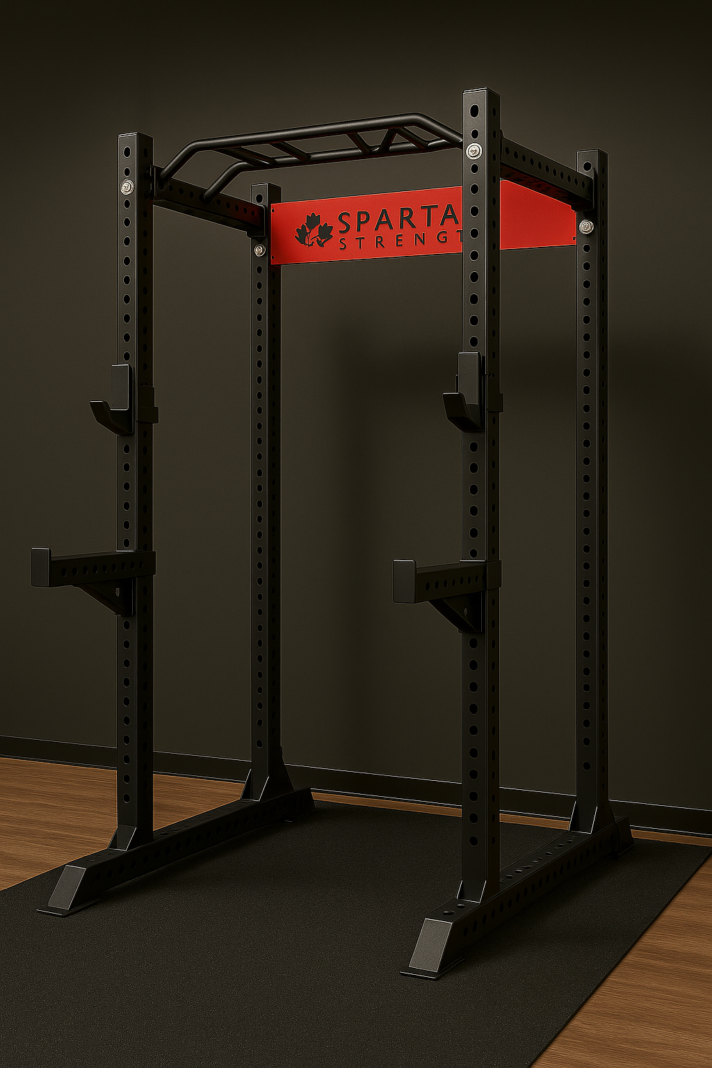 KB2401 Cage Complète pour Squat | Acier 3”x3” Calibre 9 | Rack Robuste pour Garage ou Gym à Domicile 