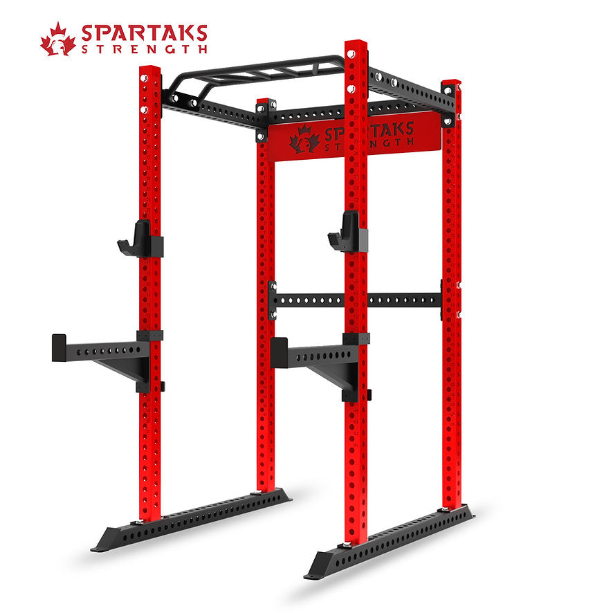 KB2401 Cage Complète pour Squat | Acier 3”x3” Calibre 9 | Rack Robuste pour Garage ou Gym à Domicile 