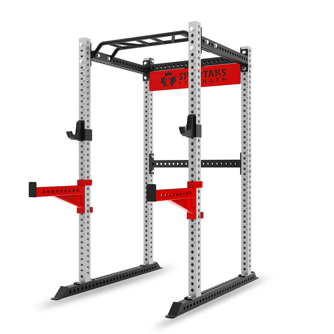 KB2401 Cage Complète pour Squat | Acier 3”x3” Calibre 9 | Rack Robuste pour Garage ou Gym à Domicile 