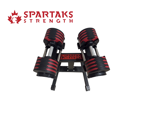 Paire d'haltères réglables de 90 lb (incréments de 5 lb)