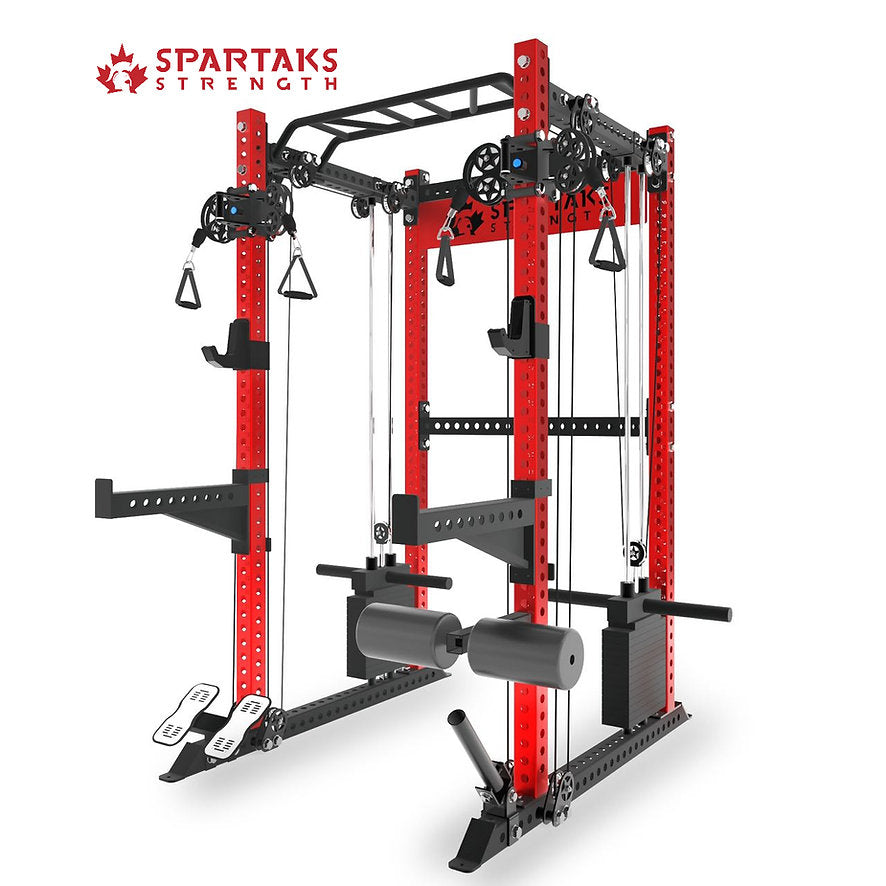 KB2404 Classic – Rack à squat fonctionnel avec pile de poids | Acier calibre 9 3"x3" | Retrait en stock