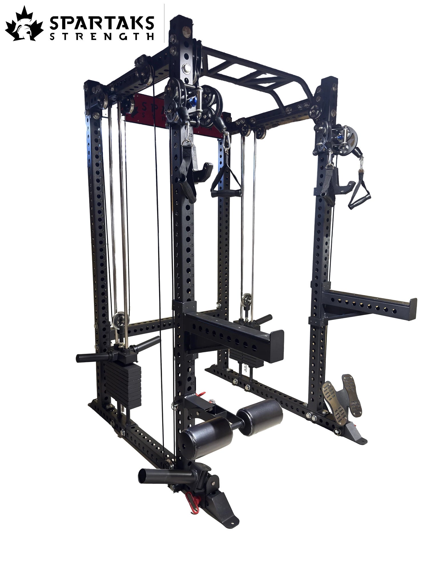 KB2404 Classic – Rack à squat fonctionnel avec pile de poids | Acier calibre 9 3"x3" | Retrait en stock