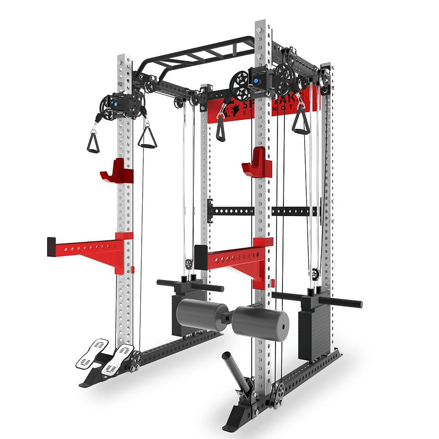 KB2404 Classic – Rack à squat fonctionnel avec pile de poids | Acier calibre 9 3"x3" | Retrait en stock