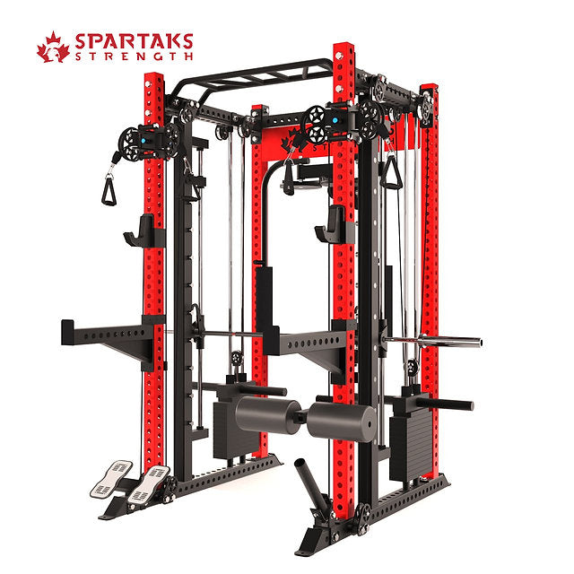 KB2407 – Smith Machine + Pec Deck + Stack Combo | Acier calibre 9 3"x3" | Entraîneur tout-en-un