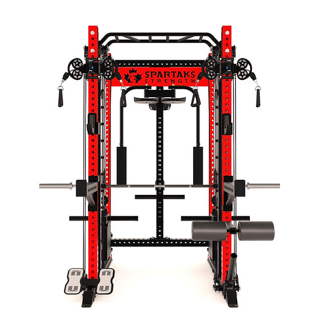 KB2407 – Smith Machine + Pec Deck + Stack Combo | Acier calibre 9 3"x3" | Entraîneur tout-en-un
