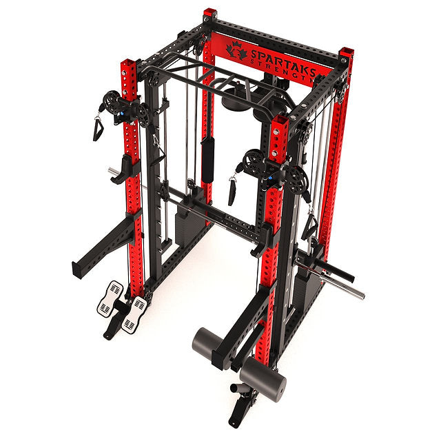 KB2407 – Smith Machine + Pec Deck + Stack Combo | Acier calibre 9 3"x3" | Entraîneur tout-en-un
