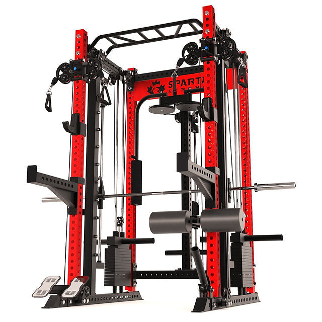 KB2407 – Smith Machine + Pec Deck + Stack Combo | Acier calibre 9 3"x3" | Entraîneur tout-en-un
